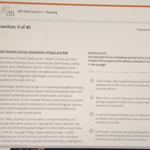 ATI TEAS Version 7 - Reading. July 2026