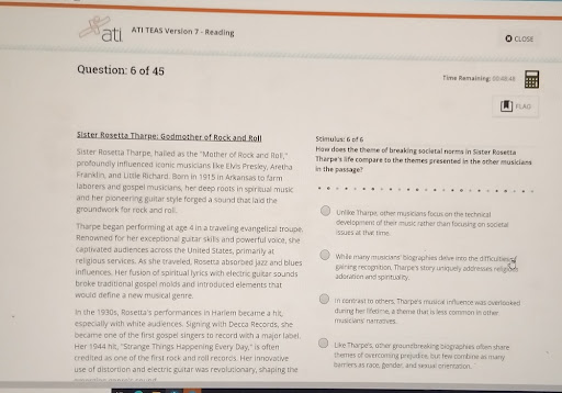 ATI TEAS Version 7 - Reading. July 2026