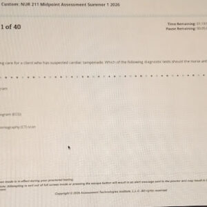 NUR 211MIDPOINT ASSESSMENT SUMMER 1 2026