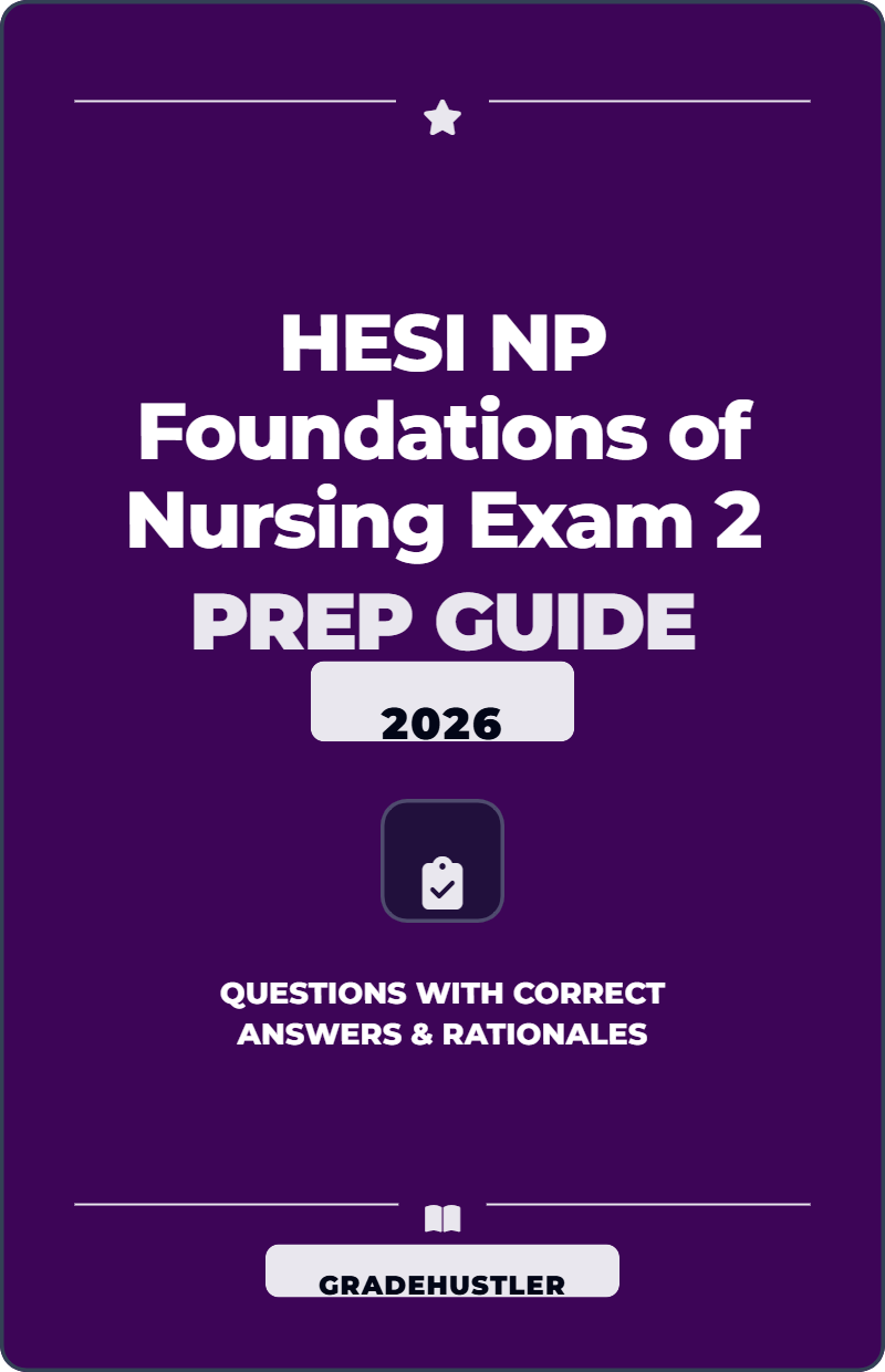 HESI NP Foundations of Nursing Exam 2