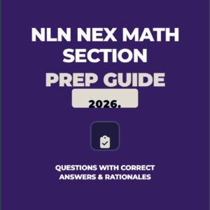 NLN NEX MATH SECTION