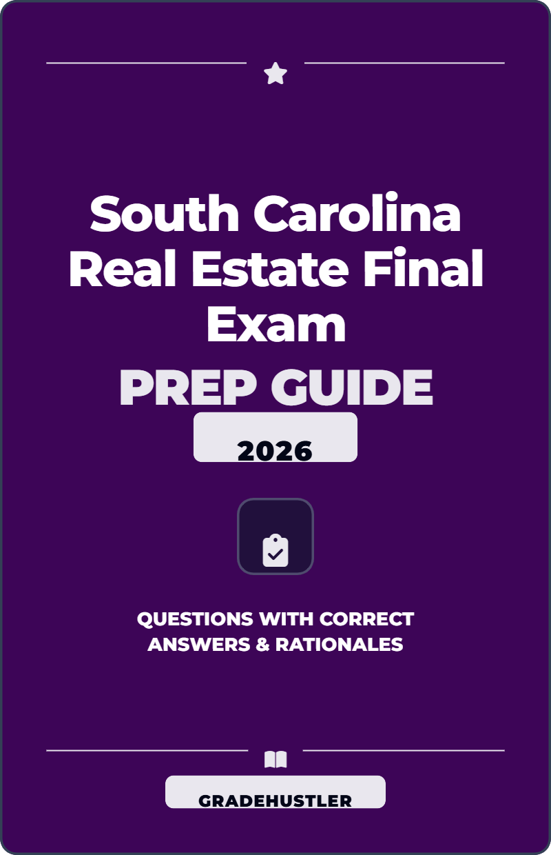 South Carolina Real Estate Final Exam